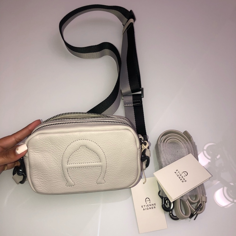 Etienne Aigner - gray crossbody bag